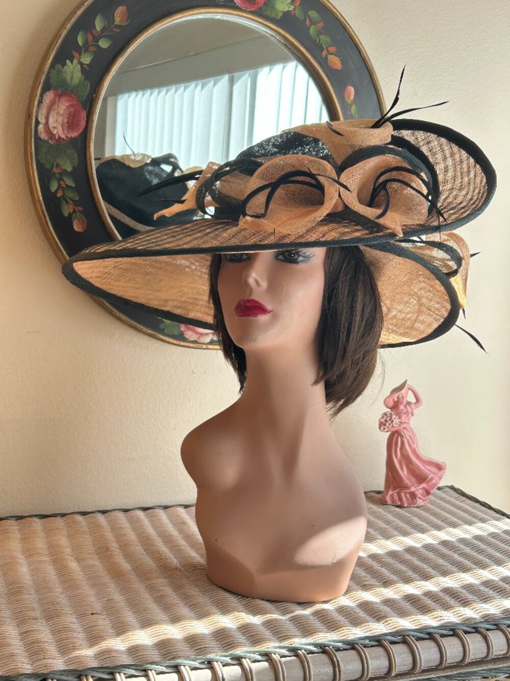 Fabulous Wide Brimmed Sinamay Sun Hat